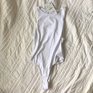 White Zara bodysuit